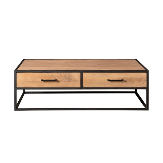 Moderner Couchtisch Dakota von lefurn.de mit stabilem Holzdesign und eleganter Oberfläche, ideal für das Wohnzimmer.