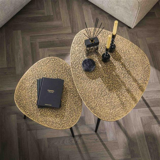 Couchtisch Set Metal Bronze Triangle - lefurn.de