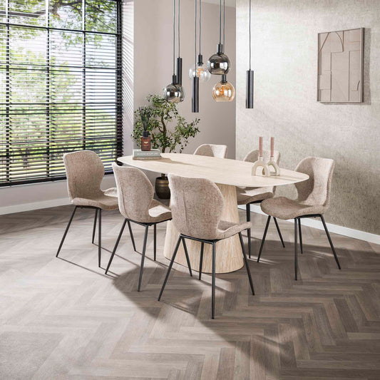 Großer Esstisch Centro 180 aus Holz von lefurn.de