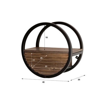 Wandregal Circulo 1L Ø40cm
