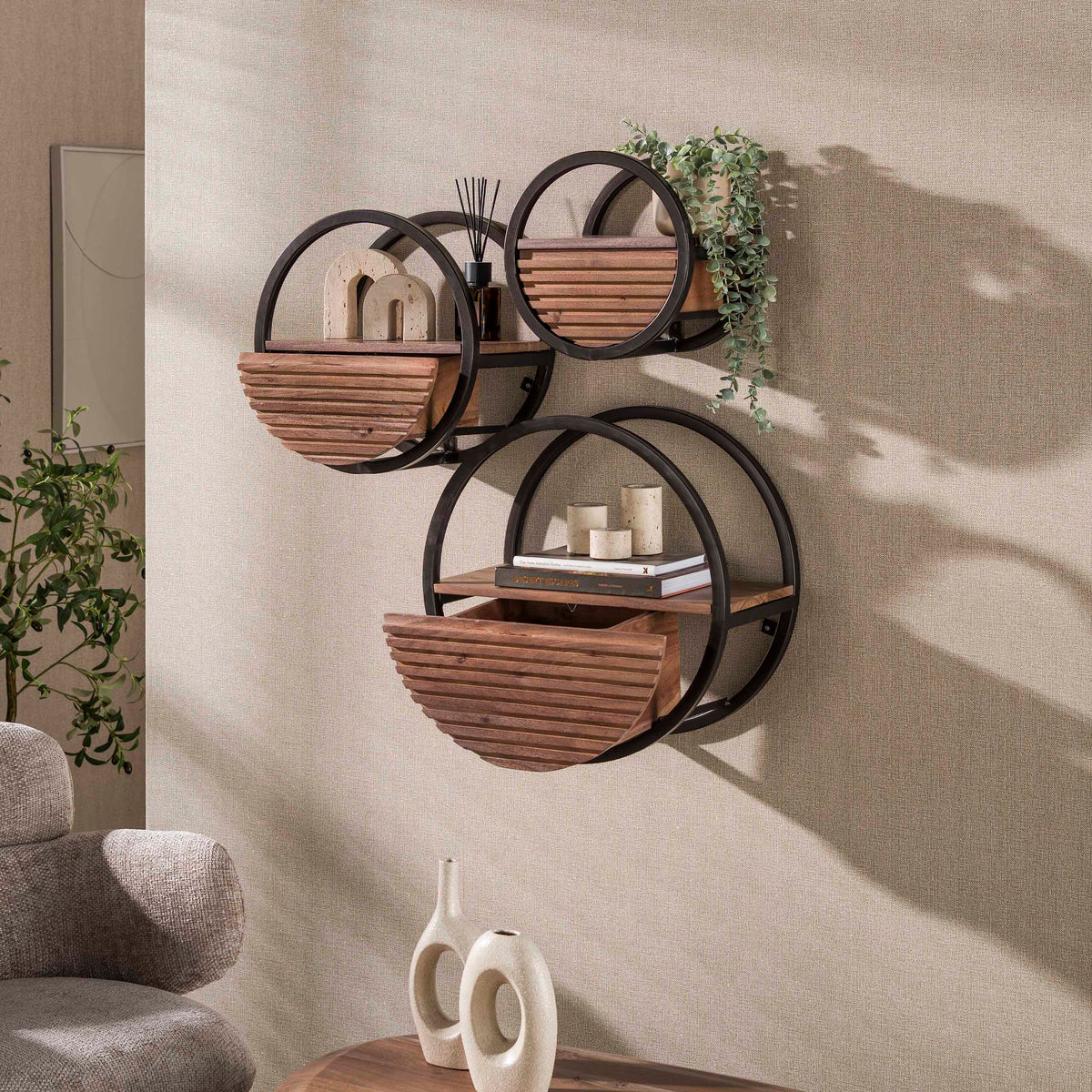 Wandregal Circulo 1L Ø40cm
