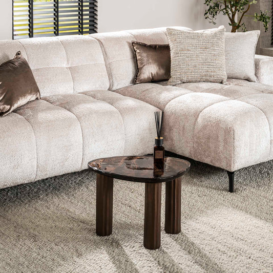 Moderner Couchtisch Eclipse 1 S von lefurn.de mit Holzoberfläche und eleganten Beinen, ideal für das Wohnzimmer.