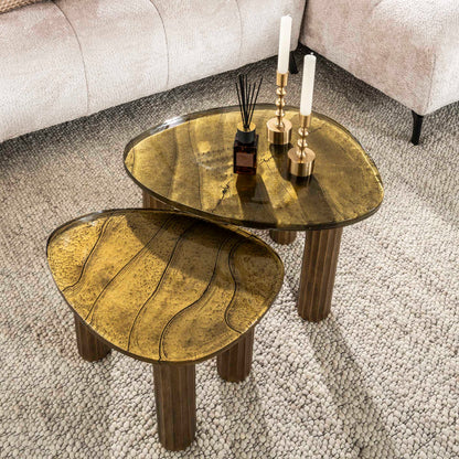 Moderner Couchtisch Eclipse 1 M aus Holz mit glatter Oberfläche, ideal für Wohnzimmer, von lefurn.de