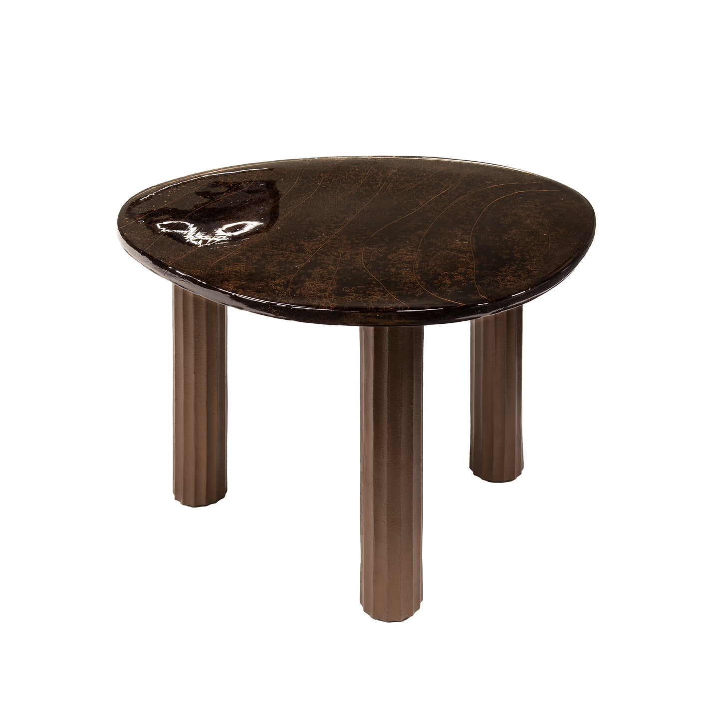 Moderner Couchtisch Eclipse 1 L aus Holz mit schwarzem Metallgestell, stilvoller Wohnzimmertisch von lefurn.de