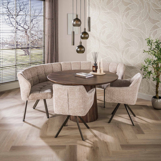 Esszimmerbank Raster Round