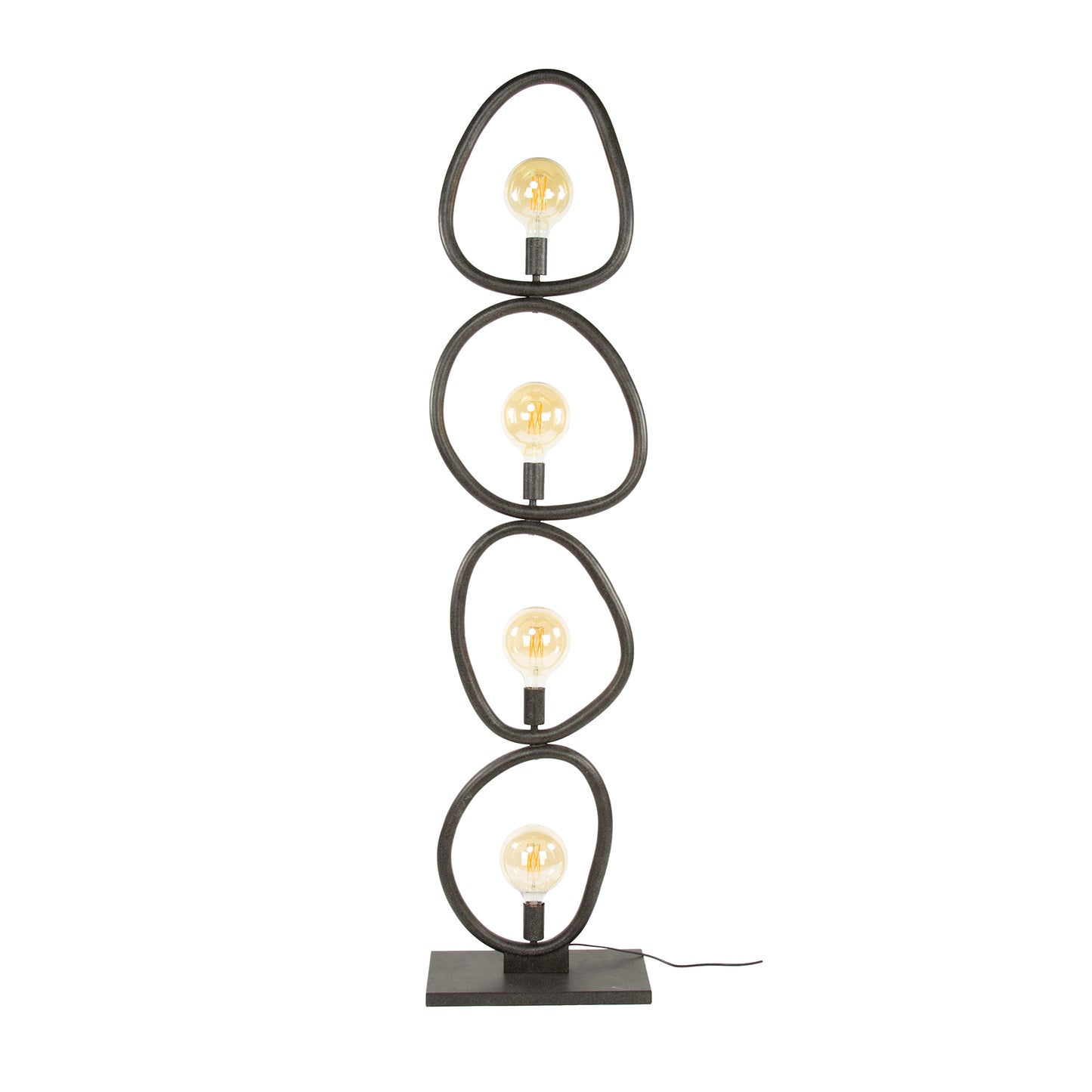 Moderne Stehlampe Pebble von lefurn.de mit eleganten, runden Lampenschirm und stilvollem Design für gemütliche Beleuchtung.