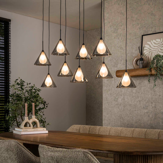 Hängelampe 5+4 Kegelkappe - lefurn.de