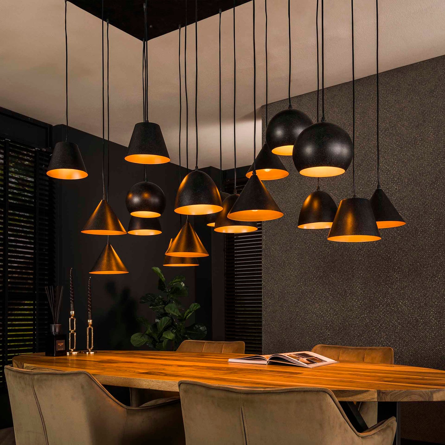 Hängelampe Metallkappe Mix XXL - lefurn.de