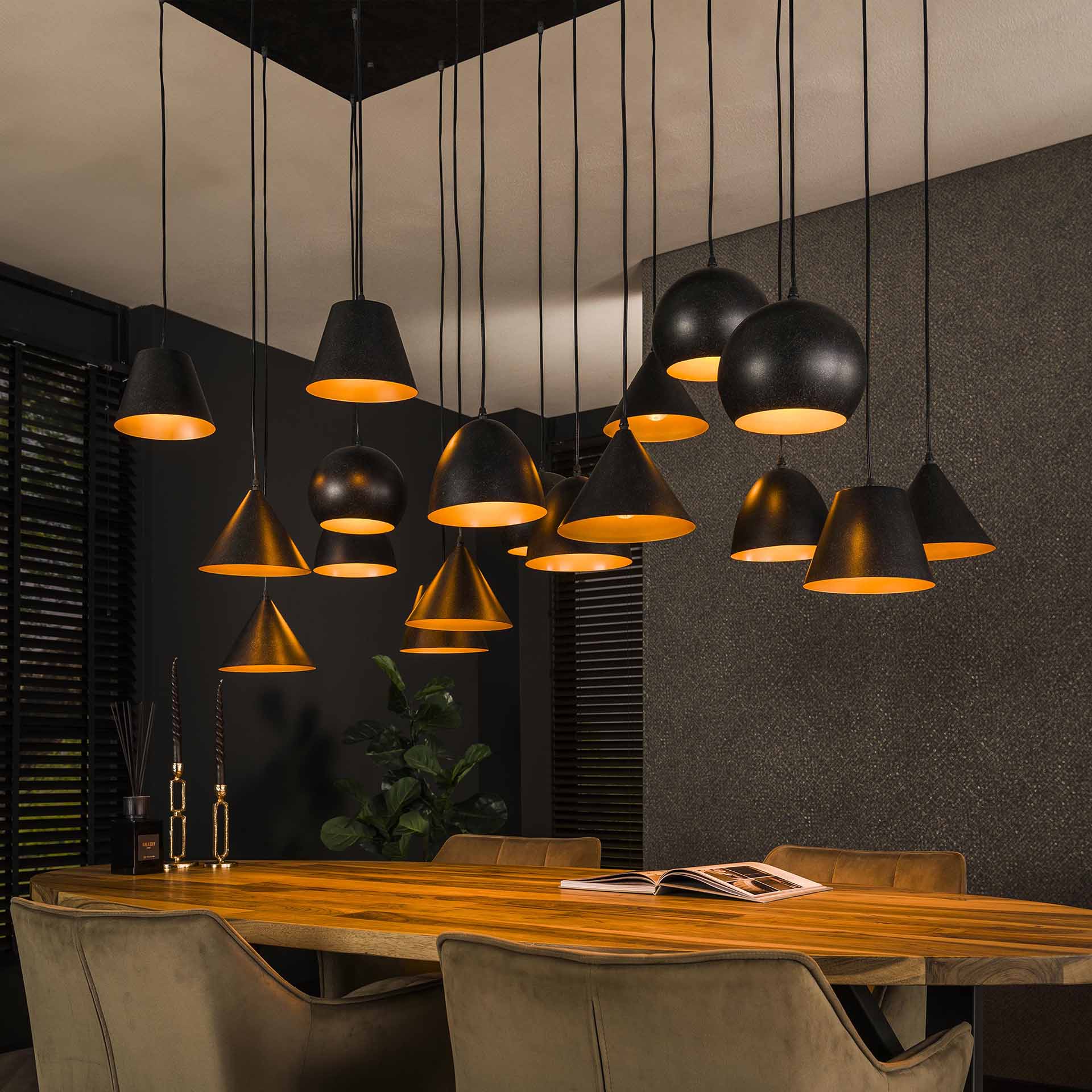 Hängelampe Metallkappe Mix XXL - lefurn.de