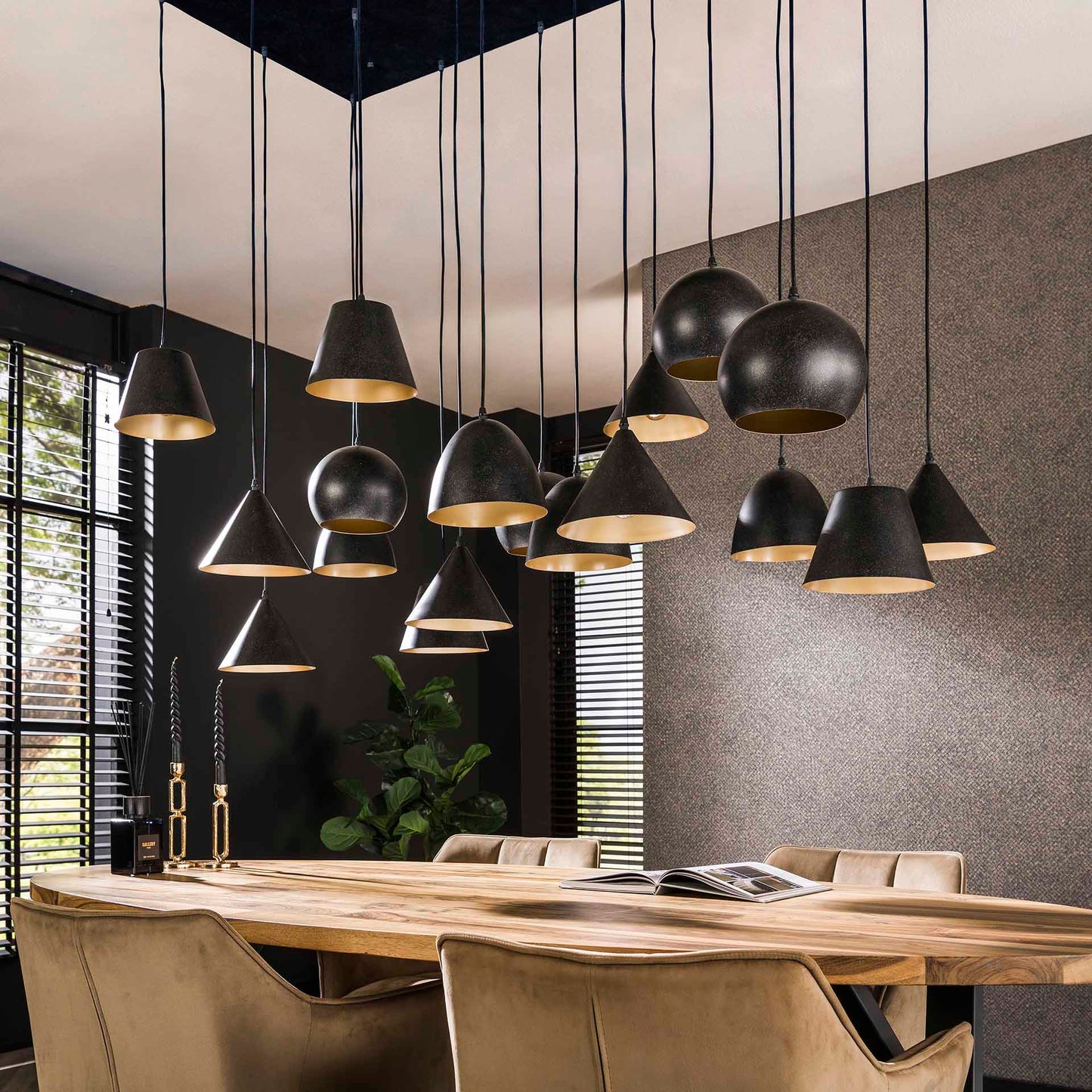 Hängelampe Metallkappe Mix XXL - lefurn.de