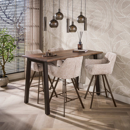 Hängelampe Sfero Tricolore 4+3 von lefurn.de mit bunten Glaslampen, moderne Beleuchtung für Esszimmer oder Wohnzimmer