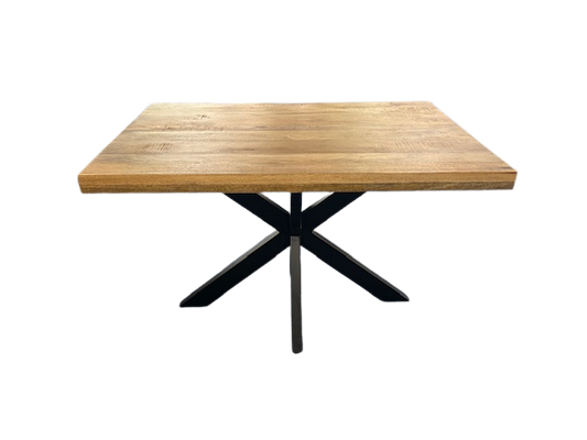 Moderner Esstisch Bodi 140 von lefurn.de aus Holz mit glatter Oberfläche und stabilem Design, ideal für Esszimmer.
