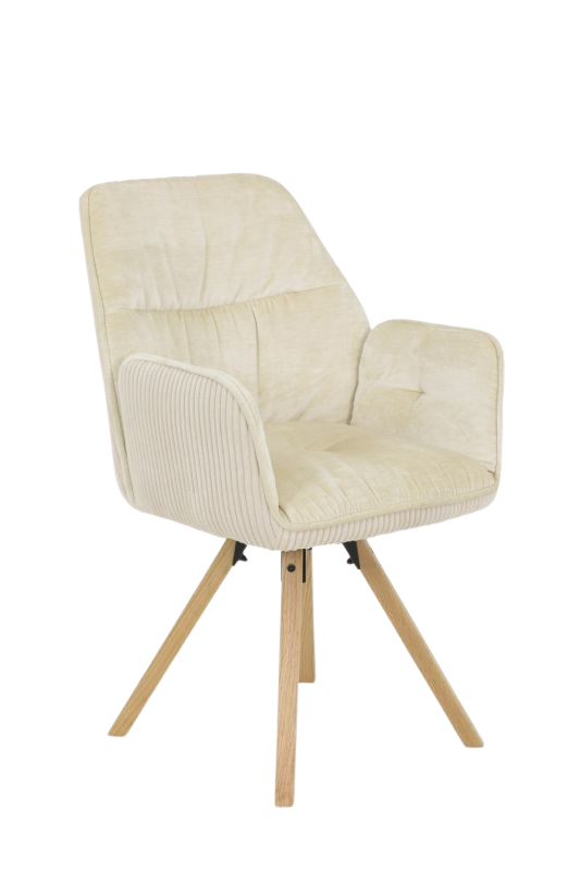 Moderner Beatrix S Stuhl von lefurn.de mit schwarzem Sitz und eleganten Holzbeinen, ideal für Esszimmer und Büro.