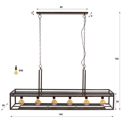 Hängelampe Decorate von lefurn.de mit modernem Design, sichtbar mit weißen Lampenschirmen und dekorativem Metallgestell.