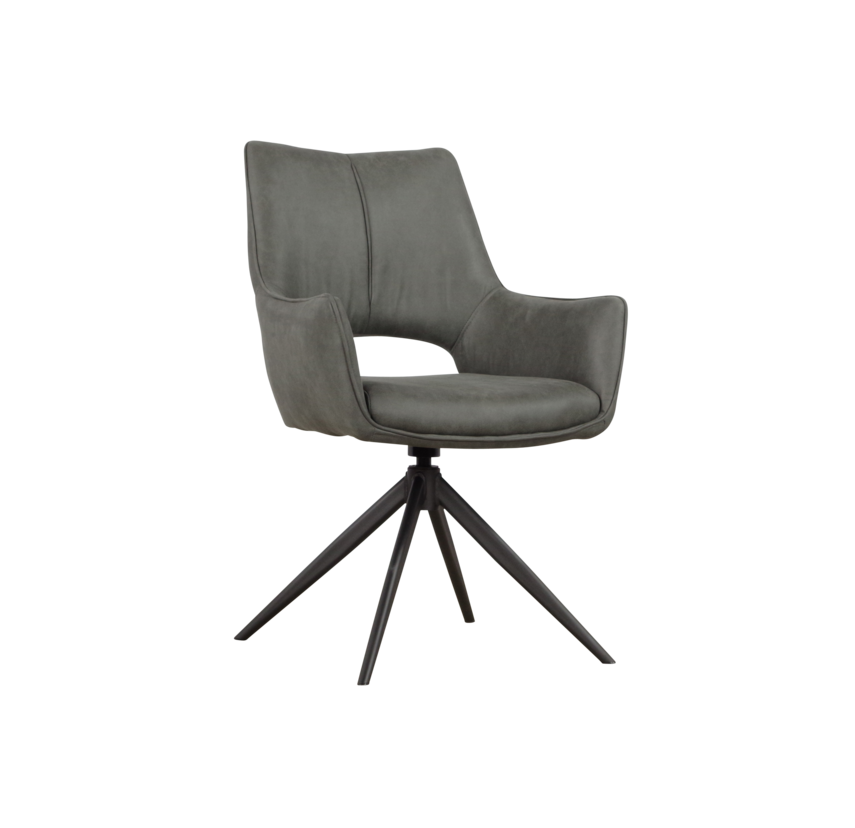Moderner Lou Stuhl von lefurn.de mit weichem Sitz und eleganter Holzoptik, perfekt für Esszimmer oder Büro.