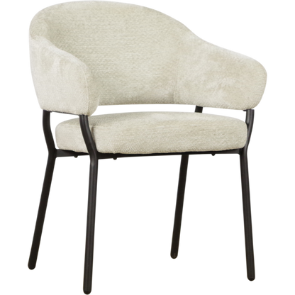 Moderner Logan Stuhl von lefurn.de mit schwarzem Sitz und Holzbeinen, ideal für Esszimmer oder Büro.