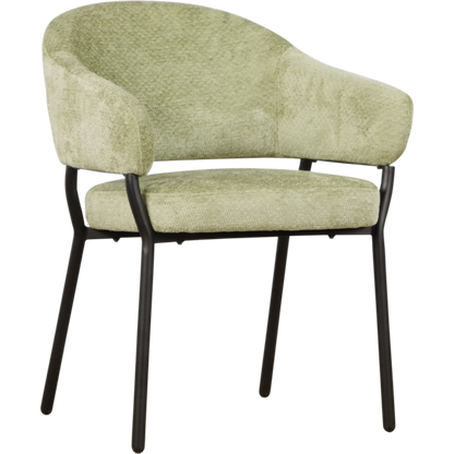 Hochwertiger Logan Stuhl von lefurn.de mit bequemem Sitz und modernem Design, aus Holz und Stoff gefertigt.