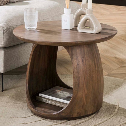 Beistelltisch Flow M von lefurn.de aus Holz mit modernem Design, ideal als Beistelltisch in Wohnzimmer oder Schlafzimmer