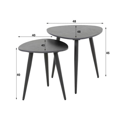 Beistelltisch Set Keramik Triangle - lefurn.de