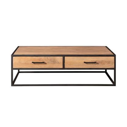 Moderner Couchtisch Dakota von lefurn.de mit stabilem Holzdesign und eleganter Oberfläche, ideal für das Wohnzimmer.