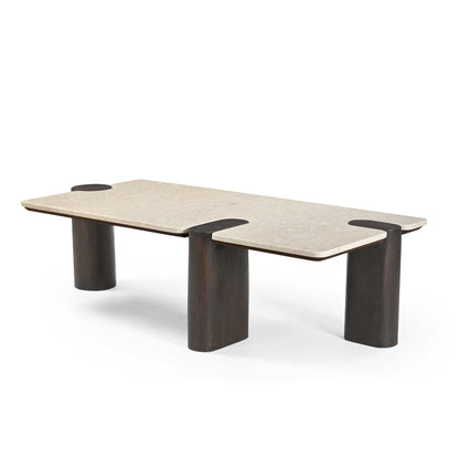 Moderner Couchtisch Maeve 128 aus Holz mit eleganter Oberfläche, stilvoller Beistelltisch für Wohnzimmer, von lefurn.de
