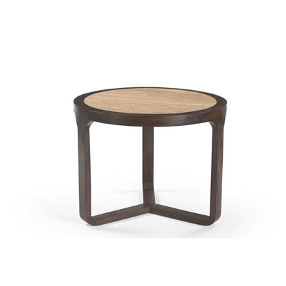 Moderner Couchtisch Morris 60 aus Holz, stilvoller Beistelltisch in hellem Design, von lefurn.de
