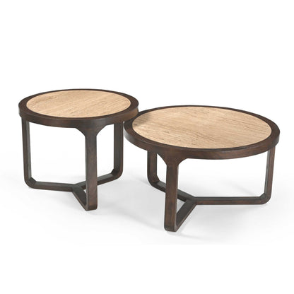 Heller Couchtisch Morris 60 aus Holz mit modernem Design, ideal für Wohnzimmer, von lefurn.de.