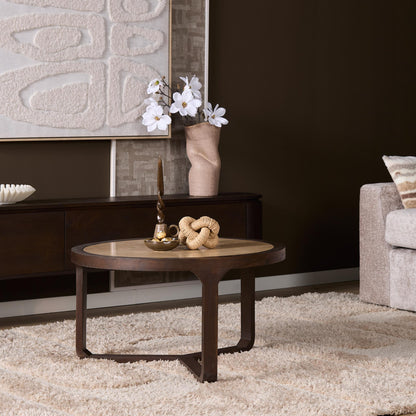 Couchtisch Morris 75 von lefurn.de aus Holz mit modernem Design, rechteckige Form, sichtbare Holzstruktur, ideal für Wohnzimmer.