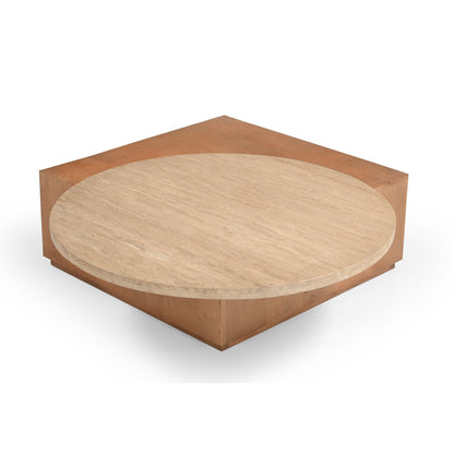 Moderner Couchtisch Numa 103 von lefurn.de mit Holzoberfläche und schlichtem Design, ideal für Wohnzimmer.