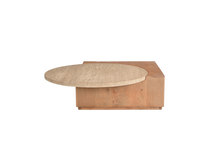 Moderne Couchtisch Numa 103 aus Holz mit klaren Linien, designed von lefurn.de, ideal für Wohnzimmerdekoration.