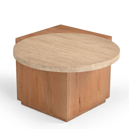 Moderner Couchtisch Numa 60 aus Holz mit klaren Linien, von lefurn.de, ideal für Wohnzimmer und gemütliche Einrichtung