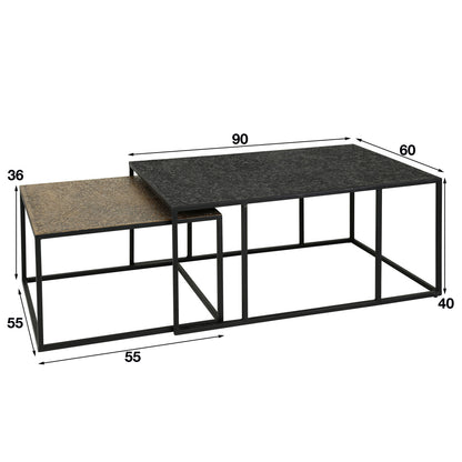 Couchtisch Set Meran Mix von lefurn.de