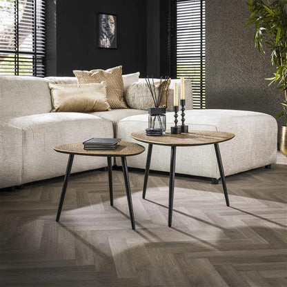 Couchtisch Set Metal Bronze Triangle - lefurn.de
