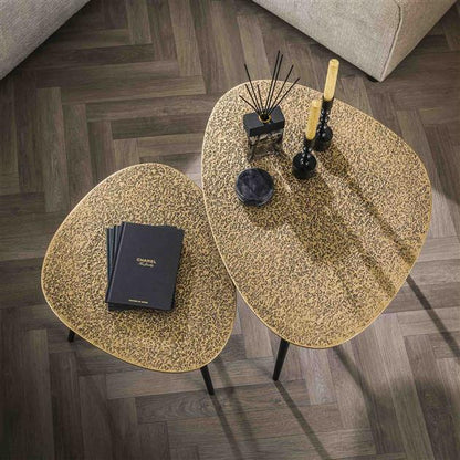 Couchtisch Set Metal Bronze Triangle - lefurn.de