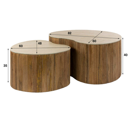 Couchtisch Set Nuovo Nierenförmig - lefurn.de