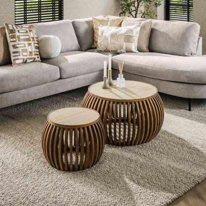Couchtisch Set Nuovo Travertin Curve - lefurn.de