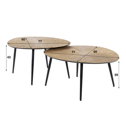 Modernes Couchtisch-Set Ray Organic von lefurn.de 