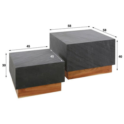 Couchtisch Set Slate Box - lefurn.de