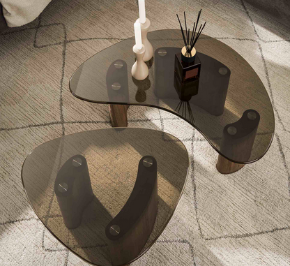 Modernes Couchtisch-Set Tinto Organic von lefurn.de 