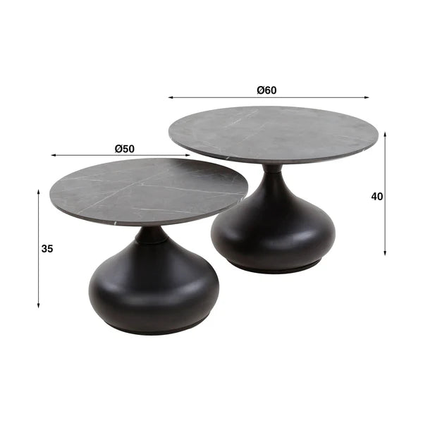 Couchtisch Set Tropfen - lefurn.de