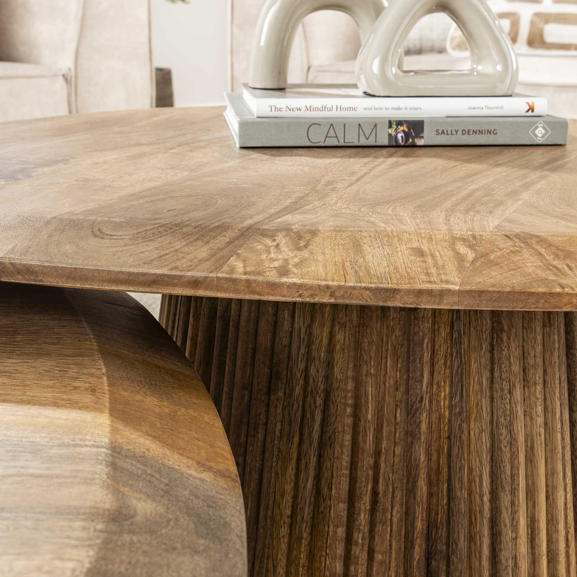 Dreiteiliges Couchtisch-Set Wave Dreieck von lefurn.de