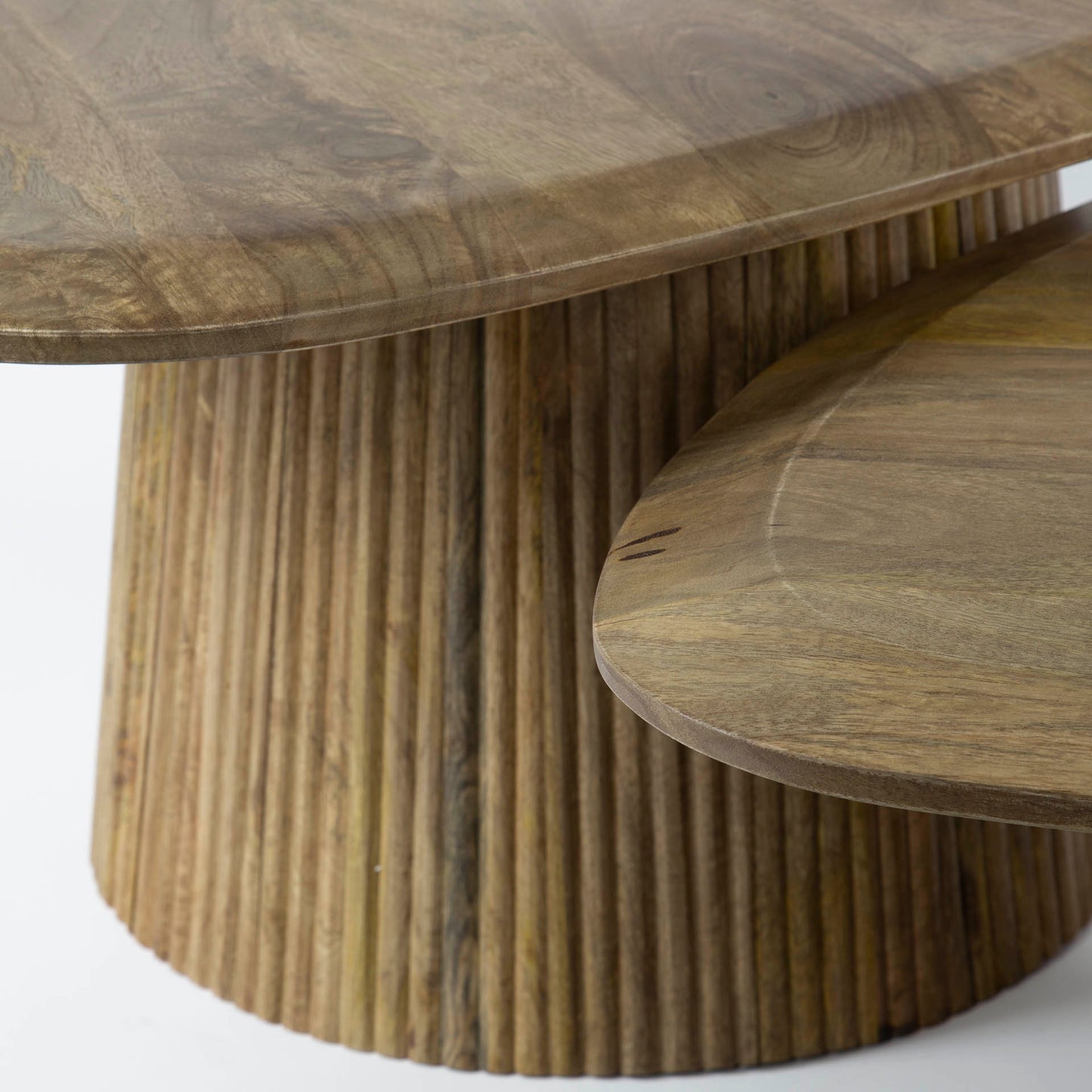 Dreiteiliges Couchtisch-Set Wave Dreieck von lefurn.de