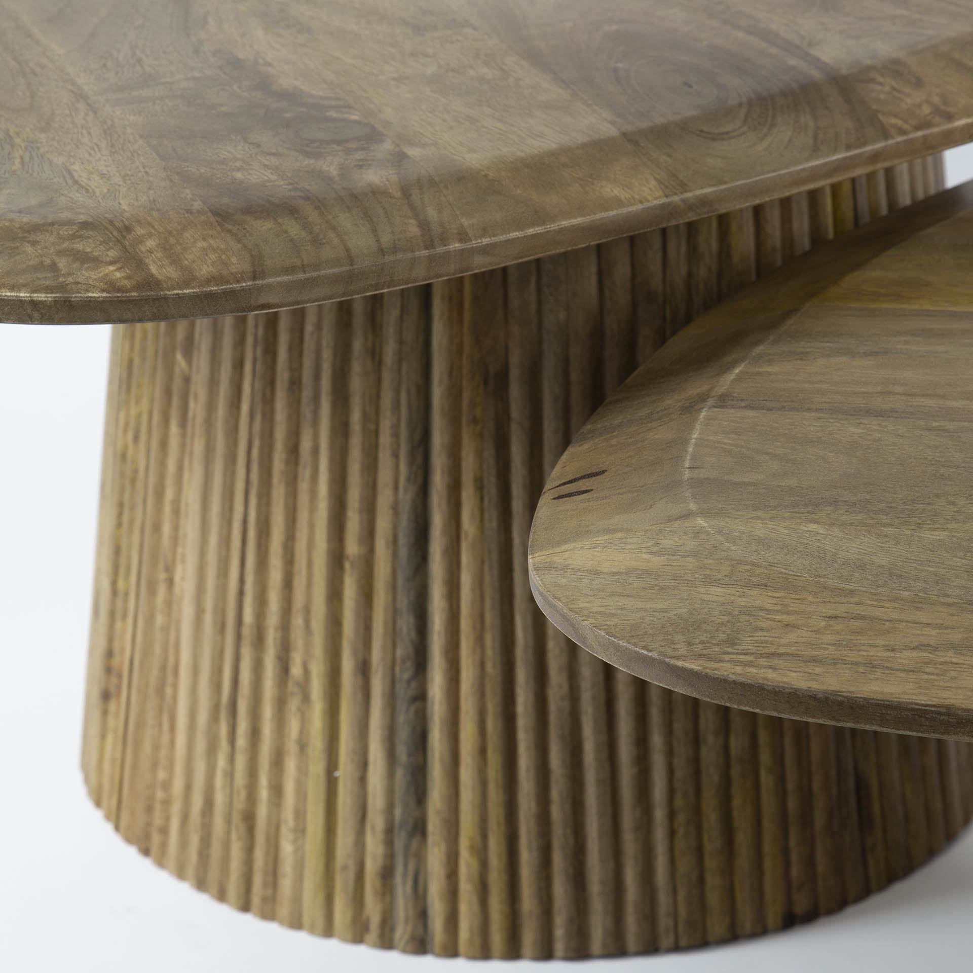 Dreiteiliges Couchtisch-Set Wave Dreieck von lefurn.de