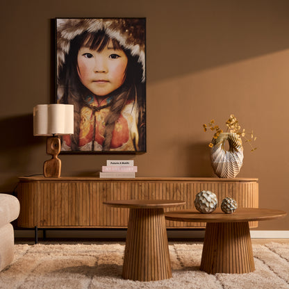 Couchtisch Solana Natur von lefurn.de, moderner Couchtisch aus Holz mit natürlichem Finish.