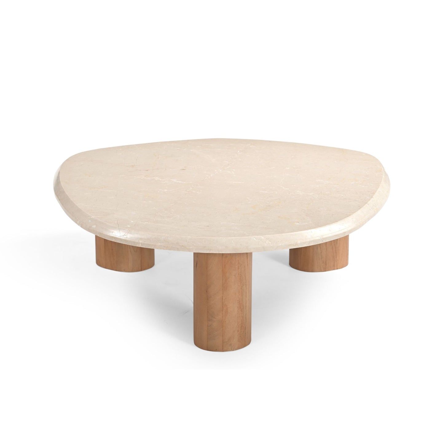 Moderner Couchtisch Nuvé 100 von lefurn.de aus Holz mit geradlinigem Design und heller Oberfläche.