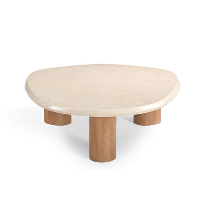 Moderner Couchtisch Nuvé 100 von lefurn.de aus Holz mit geradlinigem Design und heller Oberfläche.