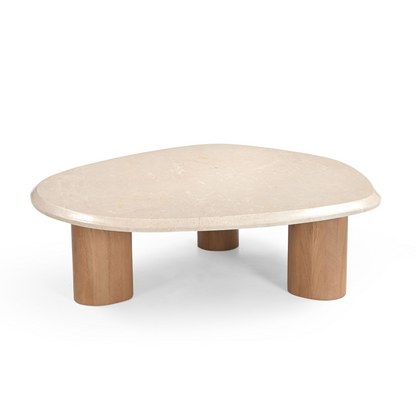 Moderner Couchtisch Nuvé 100 von lefurn.de aus Holz mit quadratischer Form und stilvollem Design, auf einem Wohnzimmerboden platziert