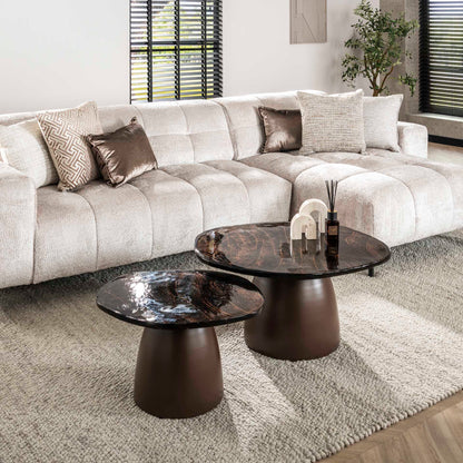 Einen stilvollen Couchtisch aus dem Couchtisch-Set Eclipse von lefurn.de