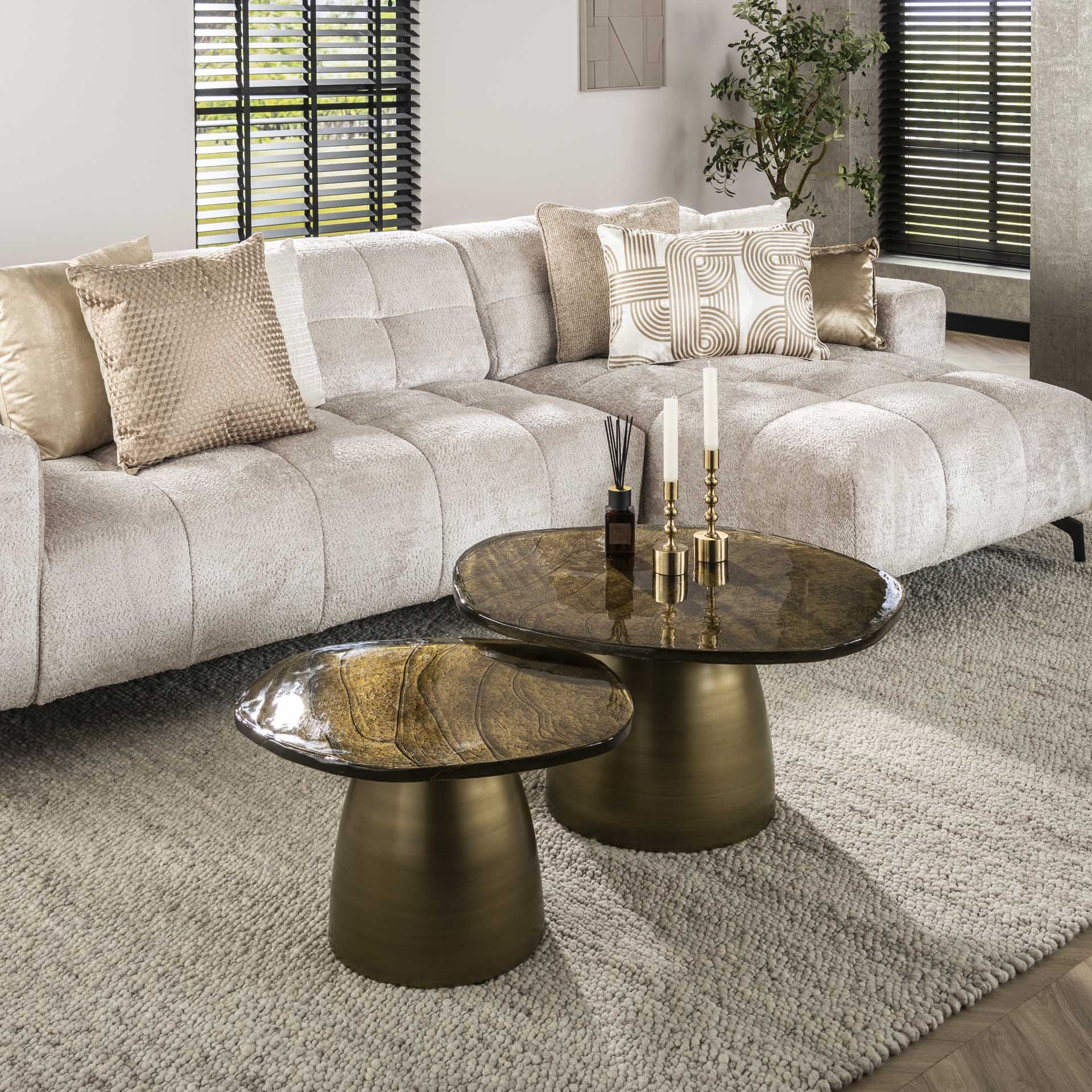 Elegantes Couchtisch-Set Eclipse von lefurn.de 