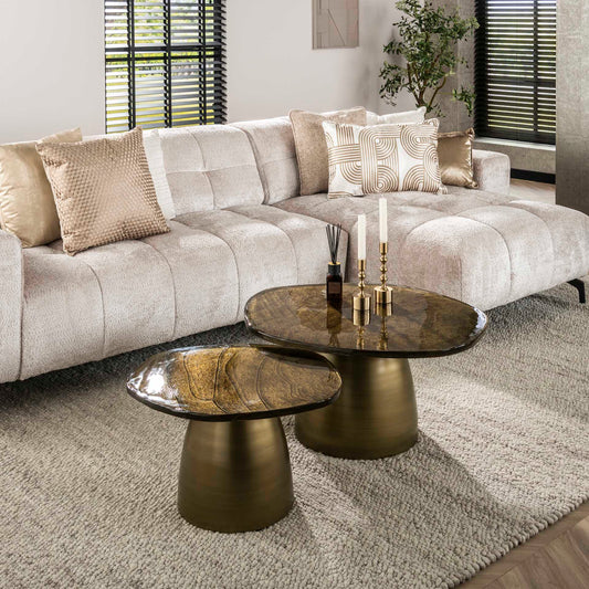 Elegantes Couchtisch-Set Eclipse von lefurn.de 